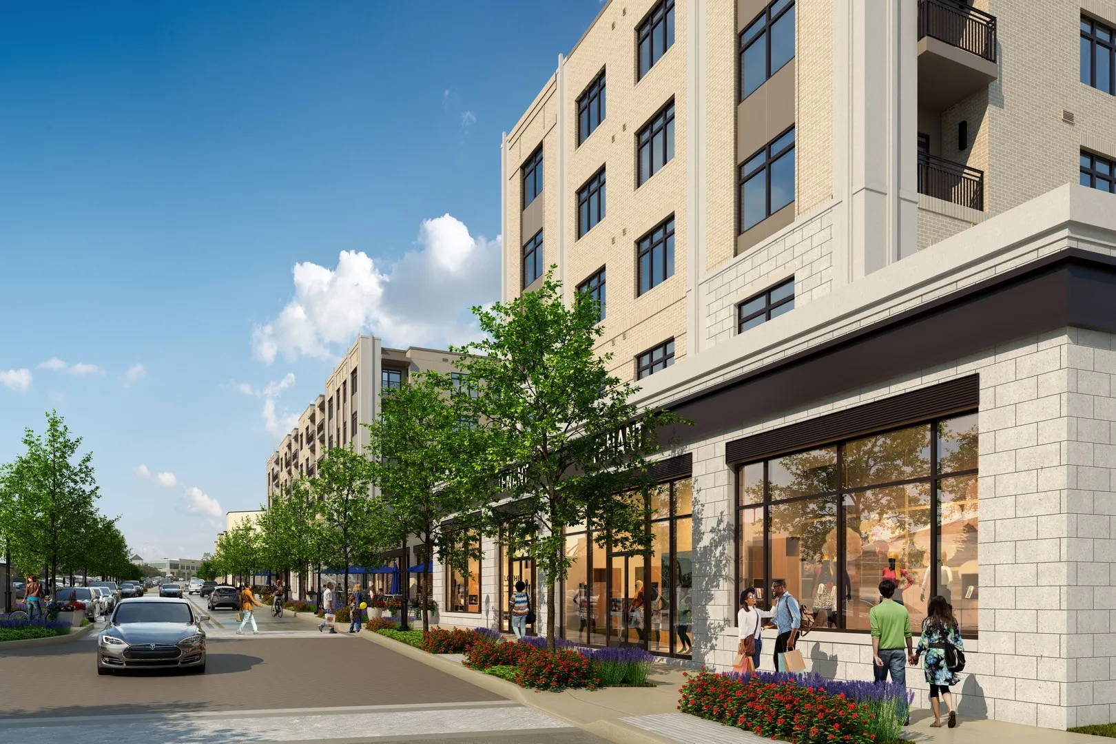 Coulter Place retail shops rendering - Ardmore, PA